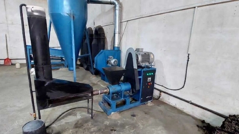 Compressed coal production line